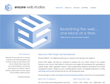 Tablet Screenshot of encorewebstudios.com